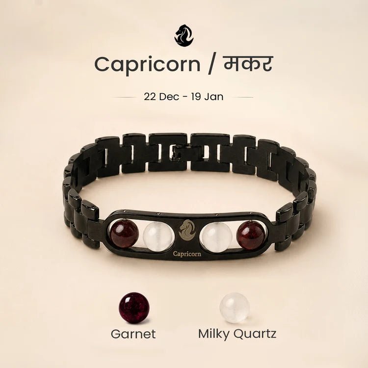 Capricorn Zodiac Metal Bracelet - AstroGuruji