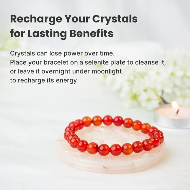 Natural Carnelian Bracelet for Strength and Passion - AstroGuruji