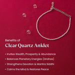 Clear Quartz Anklet - Astroguruji