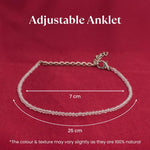 Clear Quartz Anklet - Astroguruji
