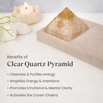 Crystal Quartz Pyramid for Positive Energy and Clarity - AstroGuruji