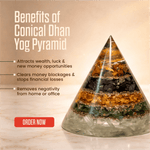 Conical Dhan Yog Pyramid - Astroguruji