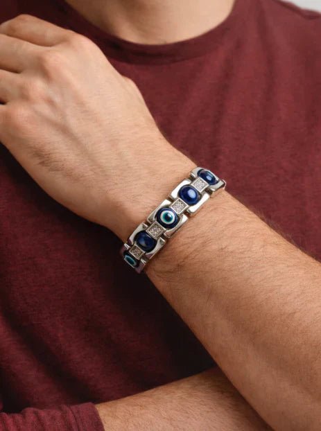 Evil Eye Metal Bracelet for protection and style - AstroGuruji