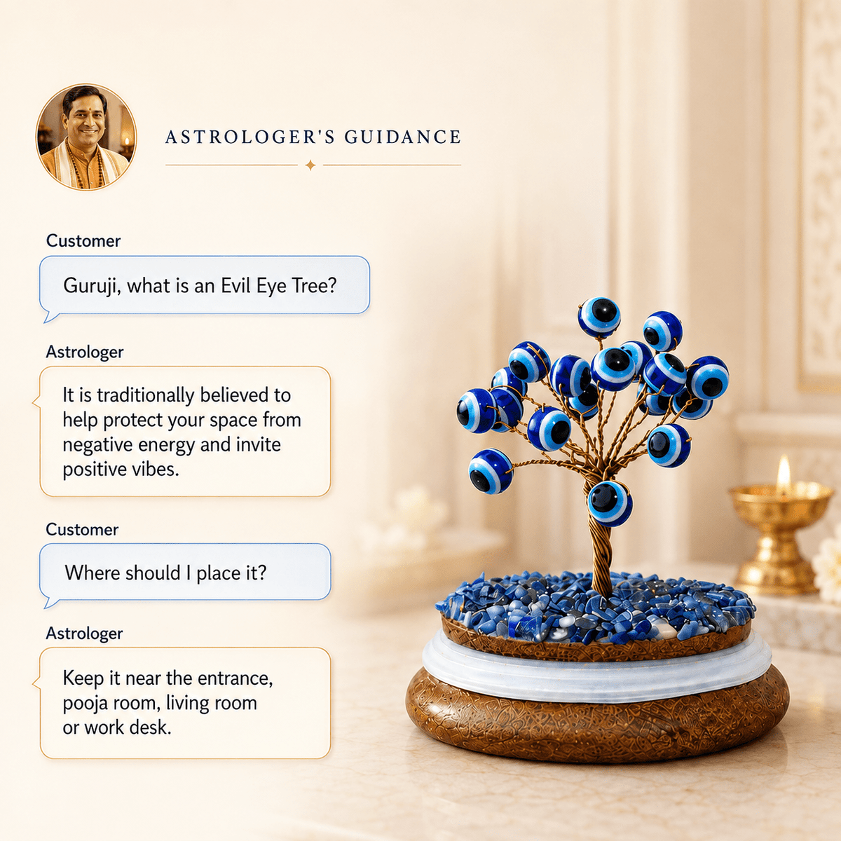Evil Eye Tree for Protection, Positivity and Good Luck - AstroGuruji