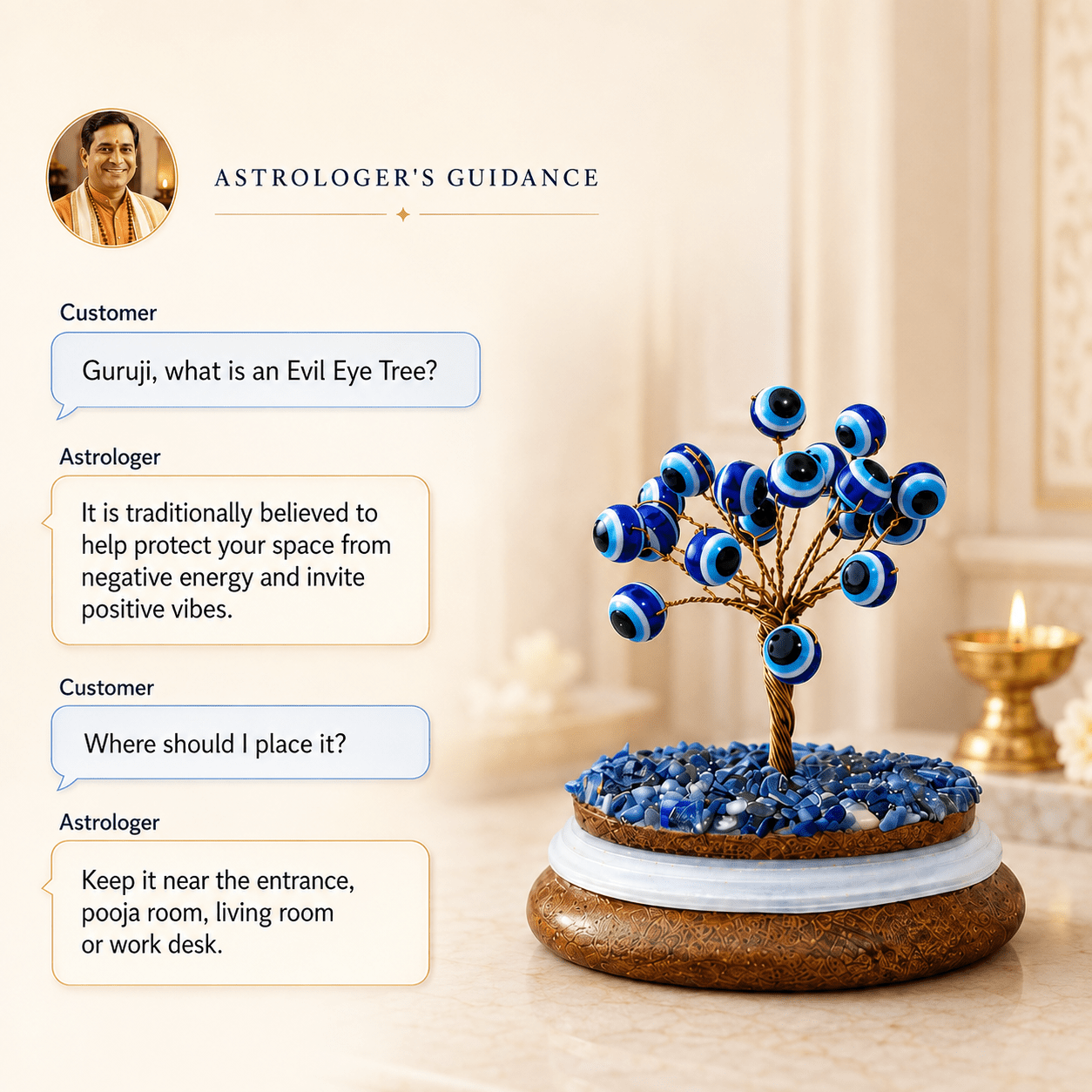 Evil Eye Tree for Protection, Positivity and Good Luck - AstroGuruji