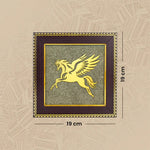 Flying Horse on Raw Pyrite Frame - Astroguruji