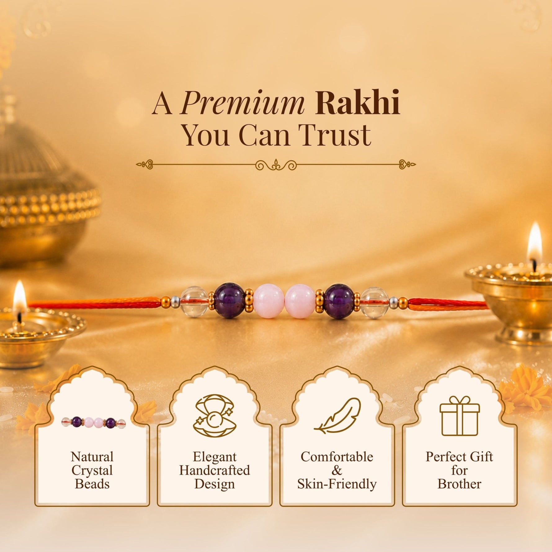 Focus and peace Rakhi - AstroGuruji