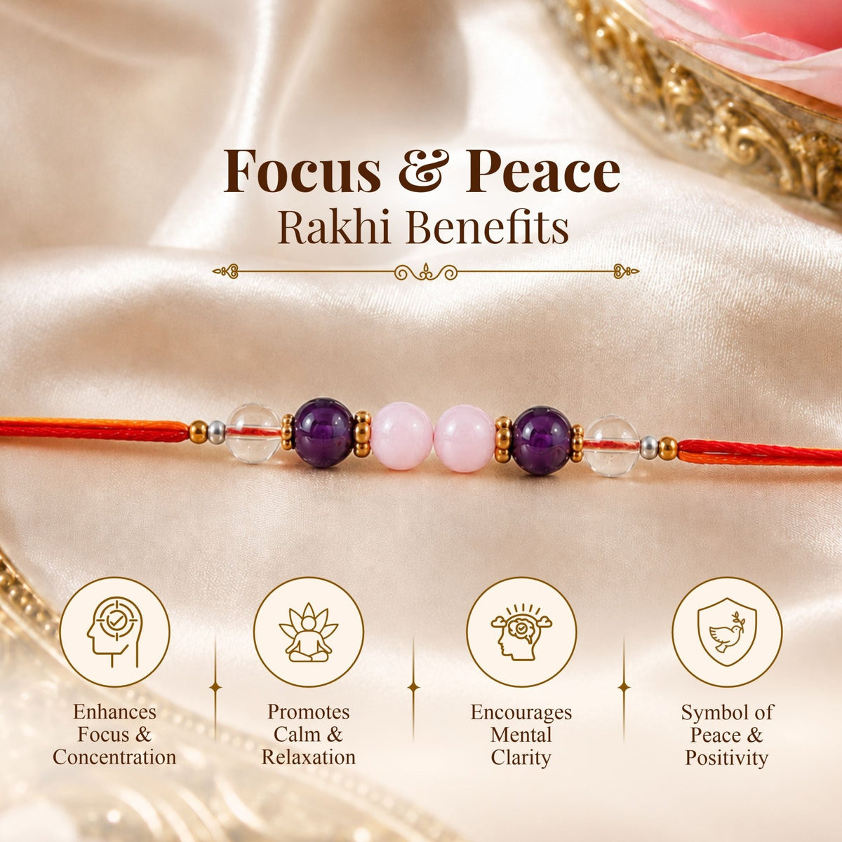 Focus and peace Rakhi - AstroGuruji