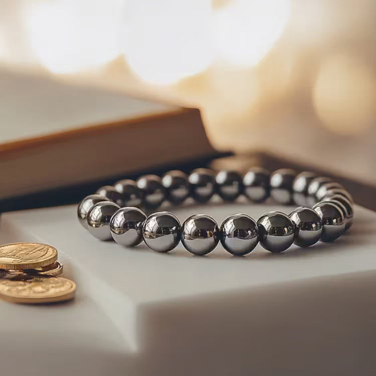 Karz Mukti bracelet with hematite for financial stability - AstroGuruji
