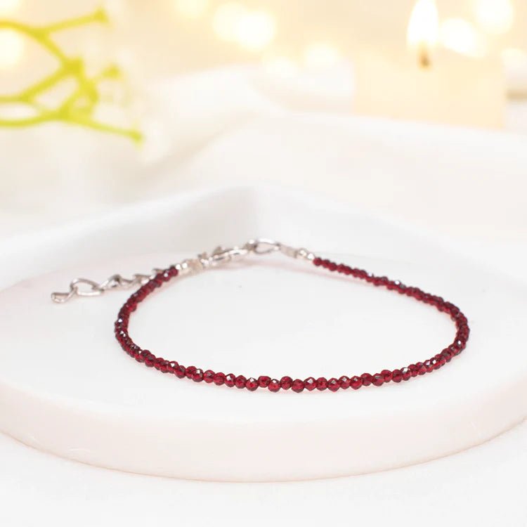 Garnet Anklet - Astroguruji