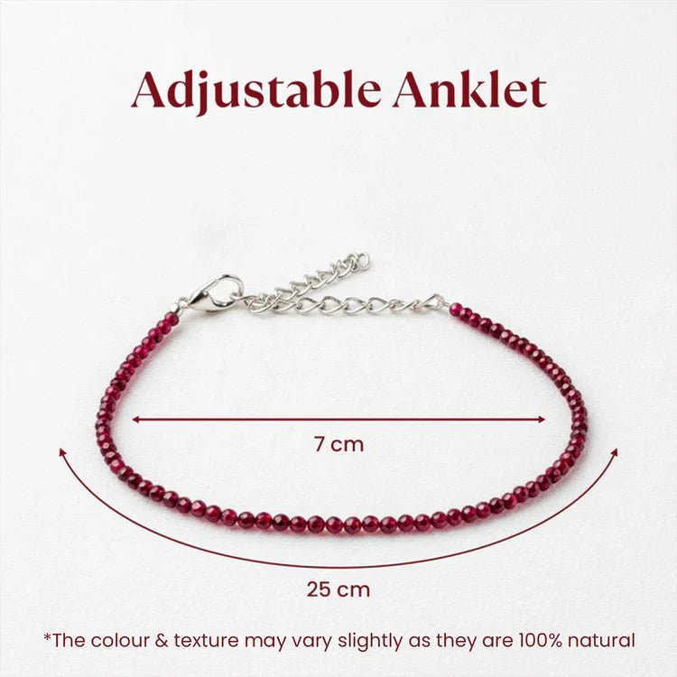 Garnet Anklet - Astroguruji
