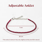 Garnet Anklet - Astroguruji