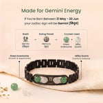 Gemini Zodiac Metal Bracelet - AstroGuruji