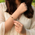 Gold Metal Dhan Yog Bracelet for Women - AstroGuruji