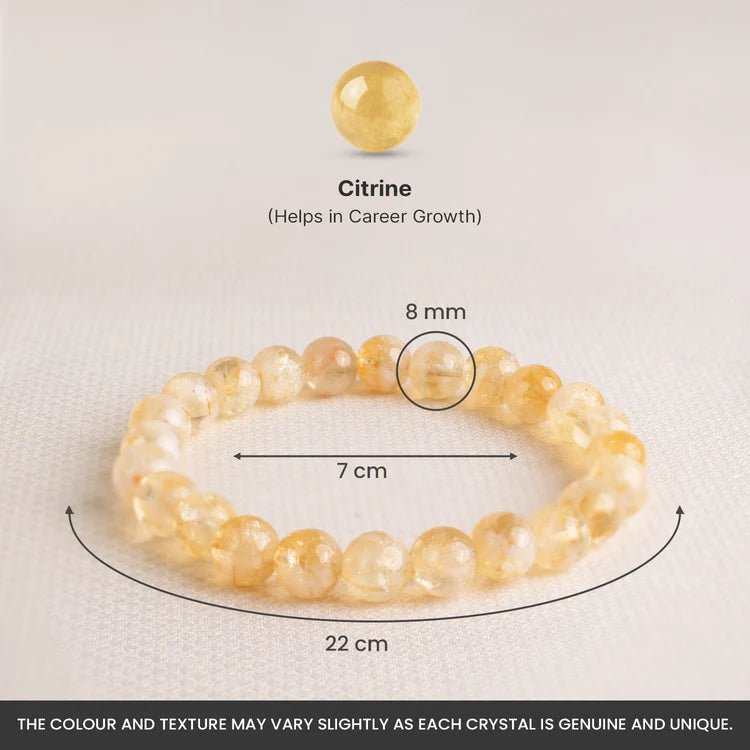 Golden Fortune Citrine Bracelet - AstroGuruji
