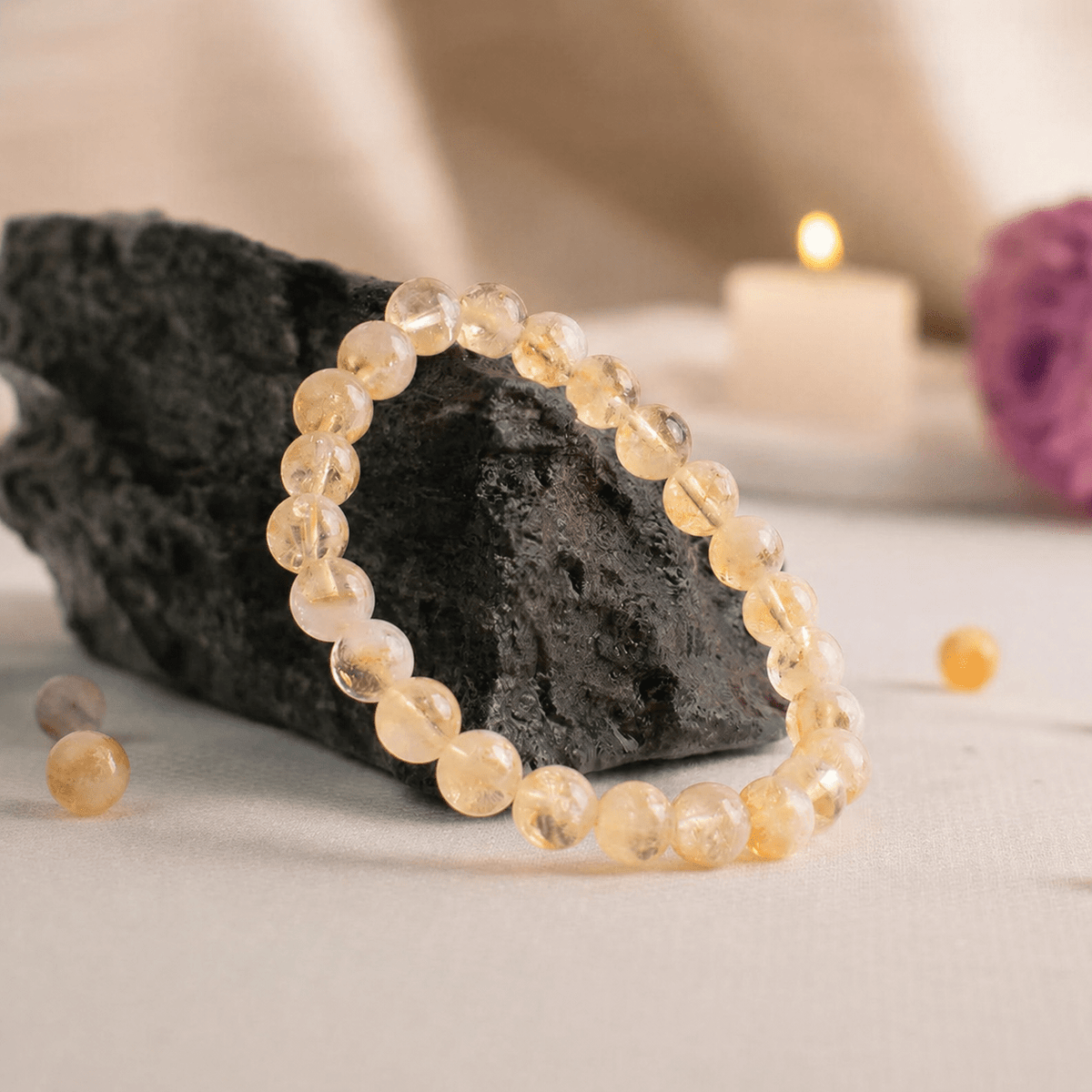 Golden Fortune Citrine Bracelet - AstroGuruji