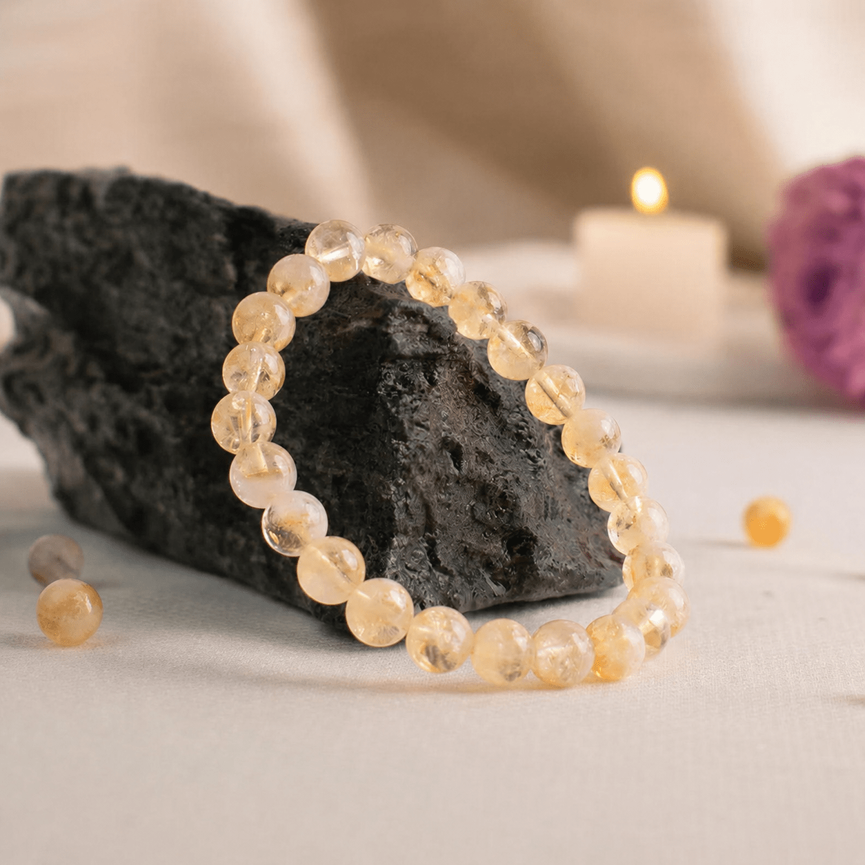 Golden Fortune Citrine Bracelet - AstroGuruji