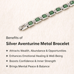 Green Aventurine Metal Bracelet - Astroguruji
