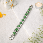 Green Aventurine Metal Bracelet - Astroguruji