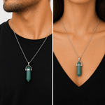 Green Aventurine Pencil Pendant (Mithuna Rashi – Gemini) - AstroGuruji