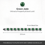 Green stone bracelet for luck and balance