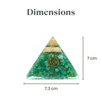 Natural Green Jade Pyramid for prosperity and positive energy - AstroGuruji