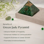Natural Green Jade Pyramid for prosperity and positive energy - AstroGuruji