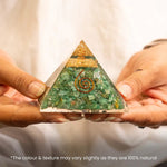 Natural Green Jade Pyramid for prosperity and positive energy - AstroGuruji