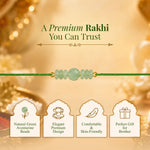 green jade Rakhi - AstroGuruji