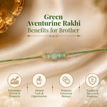 green jade Rakhi - AstroGuruji