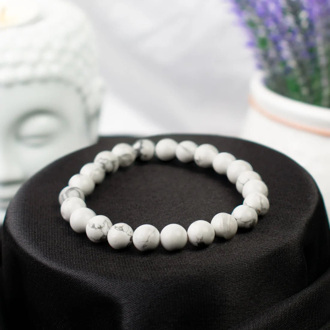 Howlite Bracelet for Calm Mind and Stress Relief - AstroGuruji