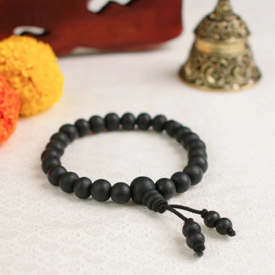 Karungali Malai Bracelet made of natural black ebony for protection - AstroGuruji