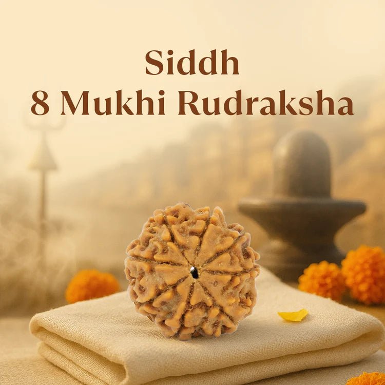 Kashi Siddh Nepal Origin 8 Mukhi Rudraksha - 17mm to 22mm - Astroguruji