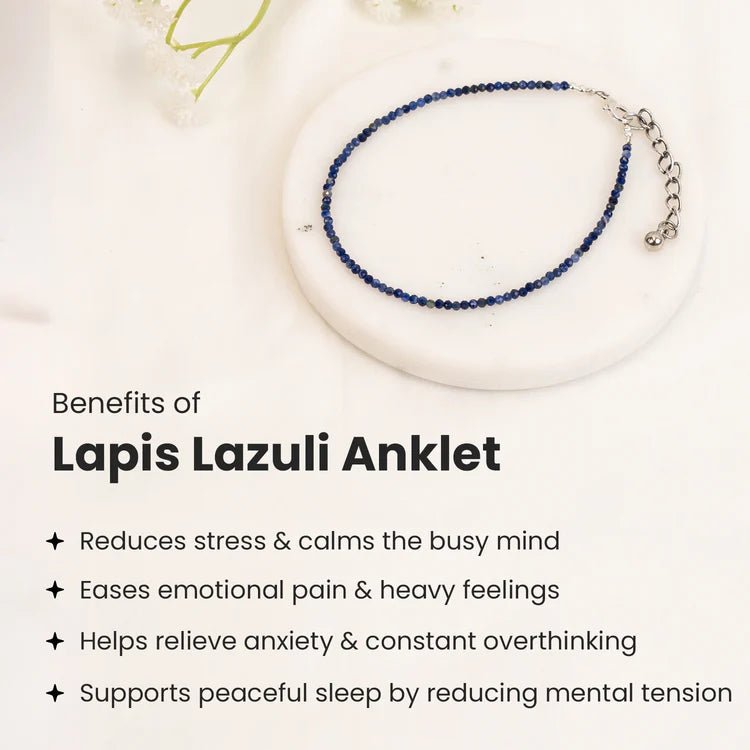 Lapis Lazuli Anklet - Astroguruji