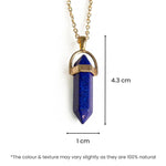 Lapis Lazuli Pencil Pendant (Tula Rashi) Libra - Astroguruji