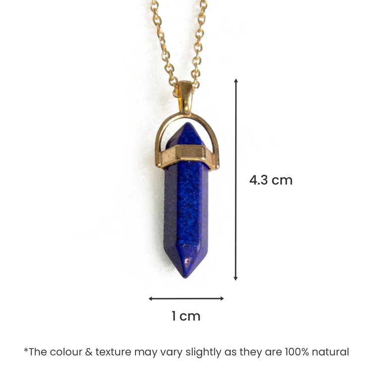 Lapis Lazuli Pencil Pendant (Tula Rashi) Libra - Astroguruji