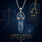 Lapis Lazuli Pencil Pendant (Tula Rashi) Libra - AstroGuruji