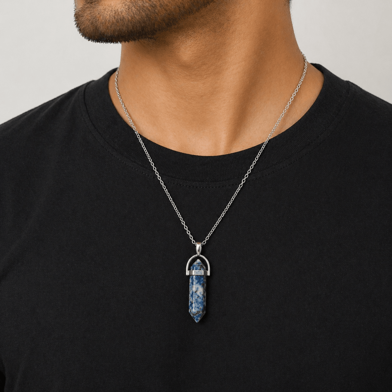 Lapis Lazuli Pencil Pendant (Tula Rashi) Libra - AstroGuruji