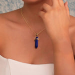 Lapis Lazuli Pencil Pendant (Tula Rashi) Libra - Astroguruji