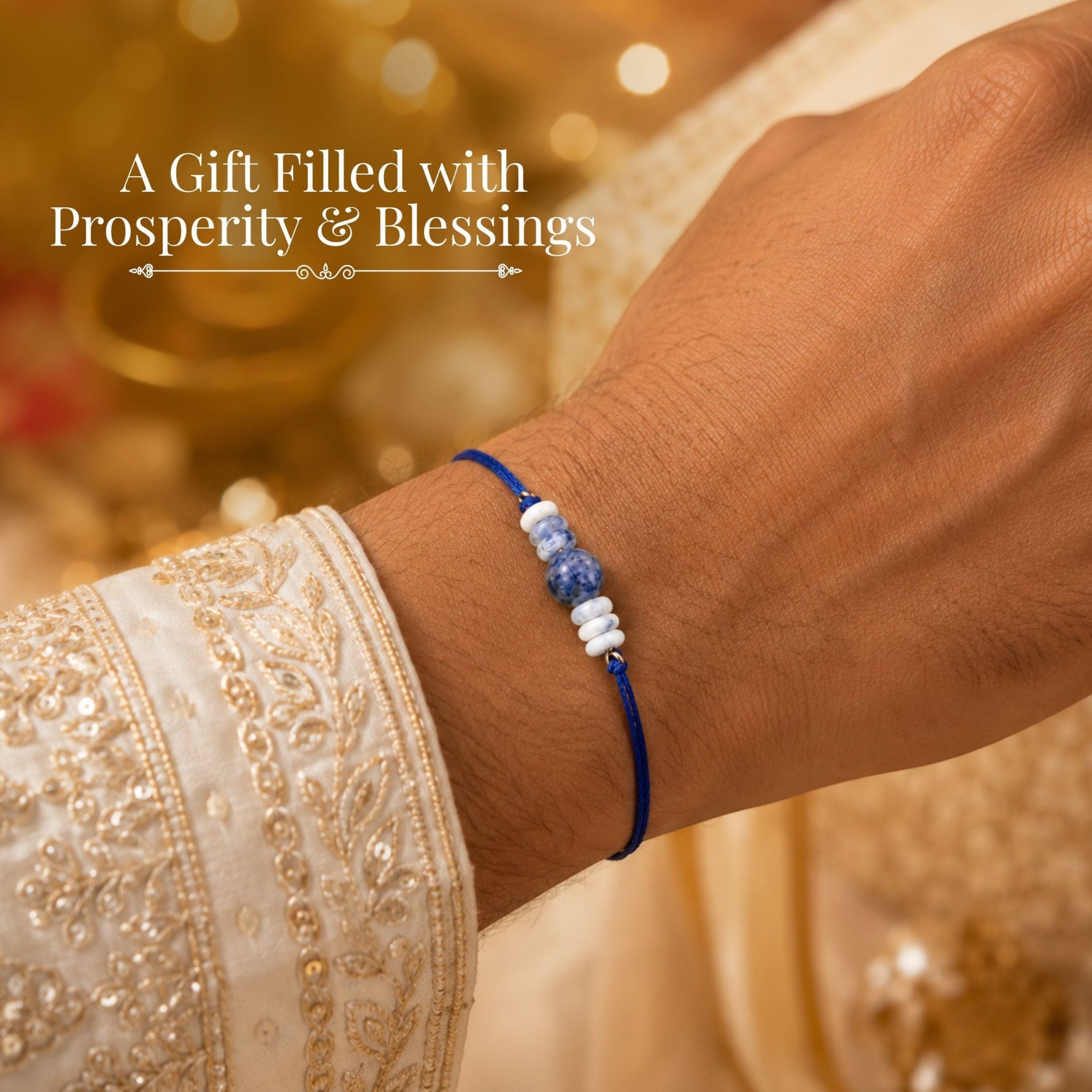 lapis lazuli Rakhi - AstroGuruji
