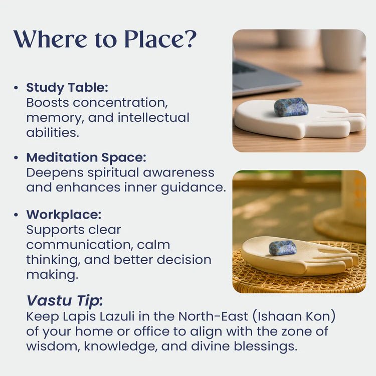 Third Eye Chakra Healing Stone Lapis Lazuli - AstroGuruji