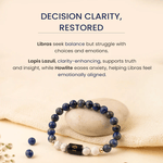 Libra (तुला राशि) Zodiac Lapis Lazuli & Howlite Bracelet - AstroGuruji