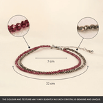 Love and Money Anklet with Free Raw Selenite Plate - AstroGuruji