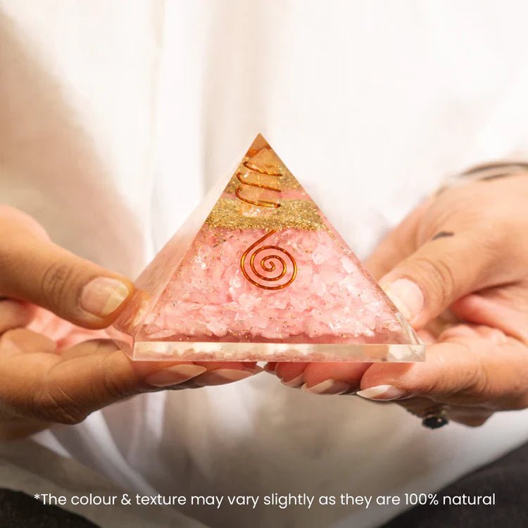 Orgonite pyramid for positive relationship energy