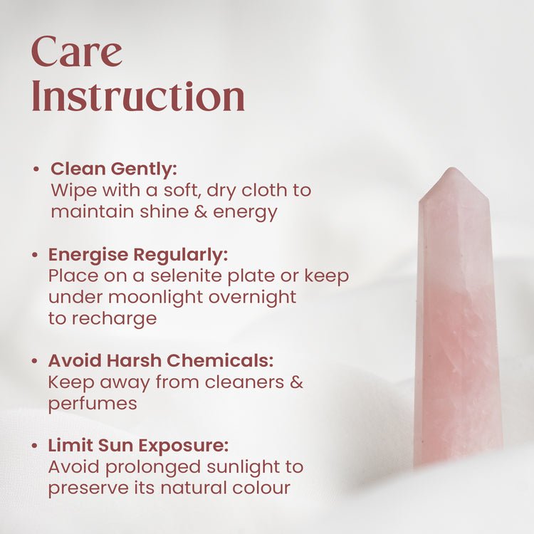 Heart Chakra Rose Quartz Tower for Emotional Balance - AstroGuruji