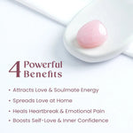 Rose quartz tumble for love and harmony