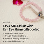 Love Attraction with Evil Eye Hamsa Bracelet - Astroguruji