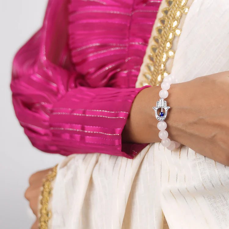 Love Attraction with Evil Eye Hamsa Bracelet - Astroguruji