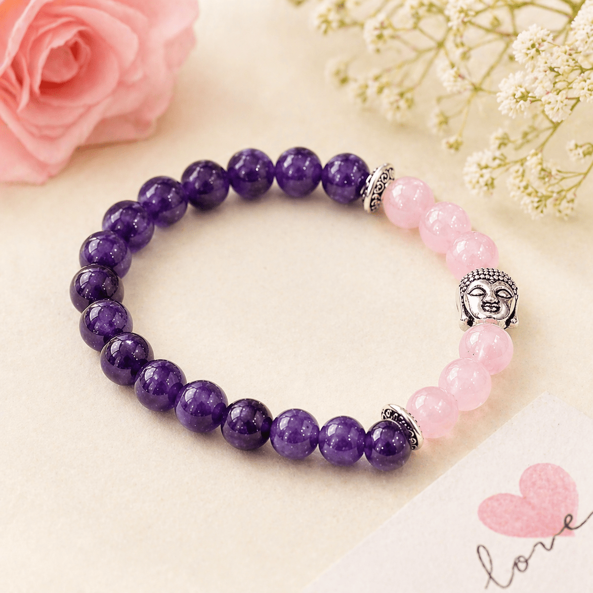 Love & Healing Bracelet for Self - Love, Harmony & Emotional Balance - AstroGuruji