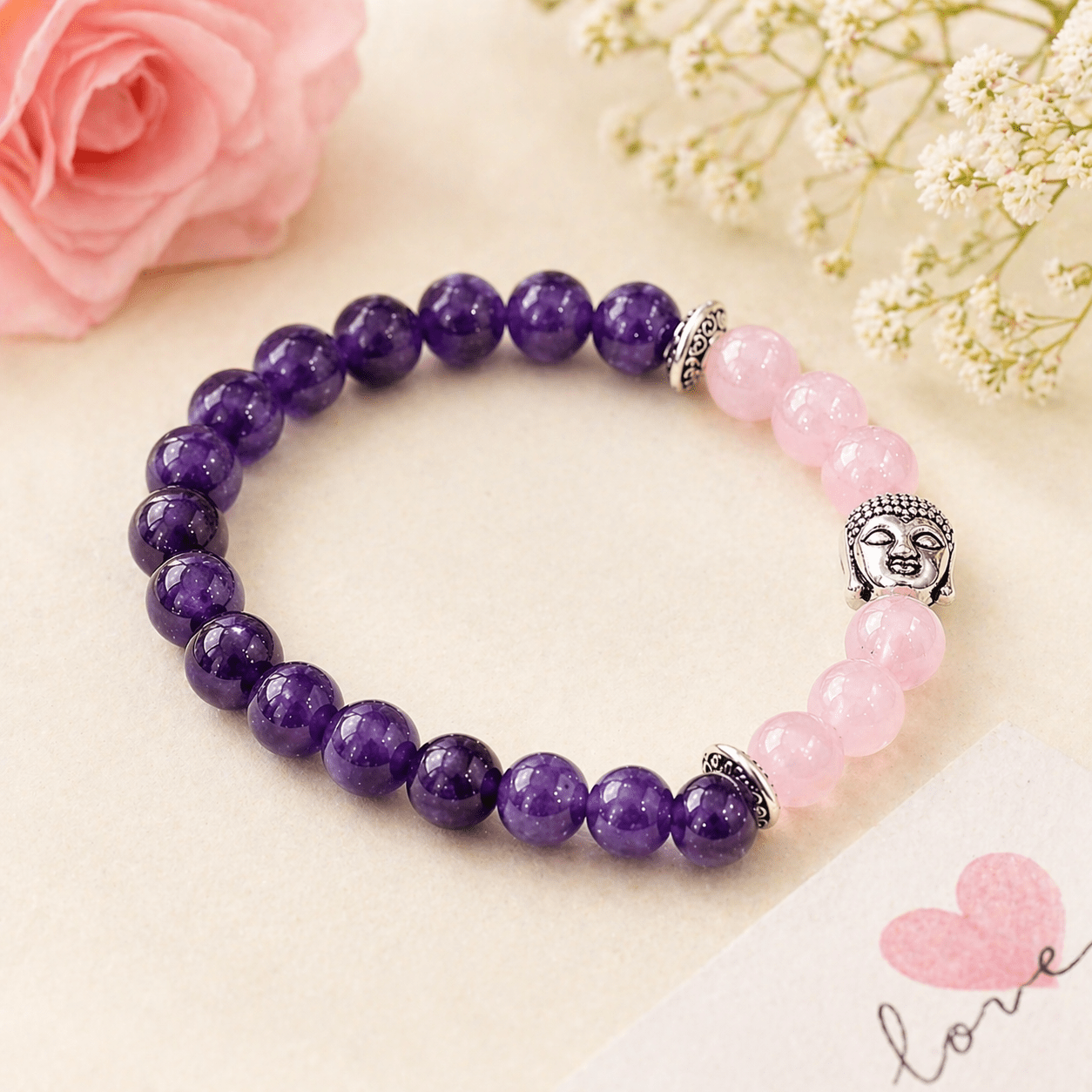 Love & Healing Bracelet for Self - Love, Harmony & Emotional Balance - AstroGuruji